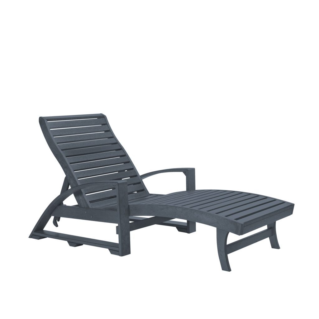 Chaise Lounge with Hidden Wheels