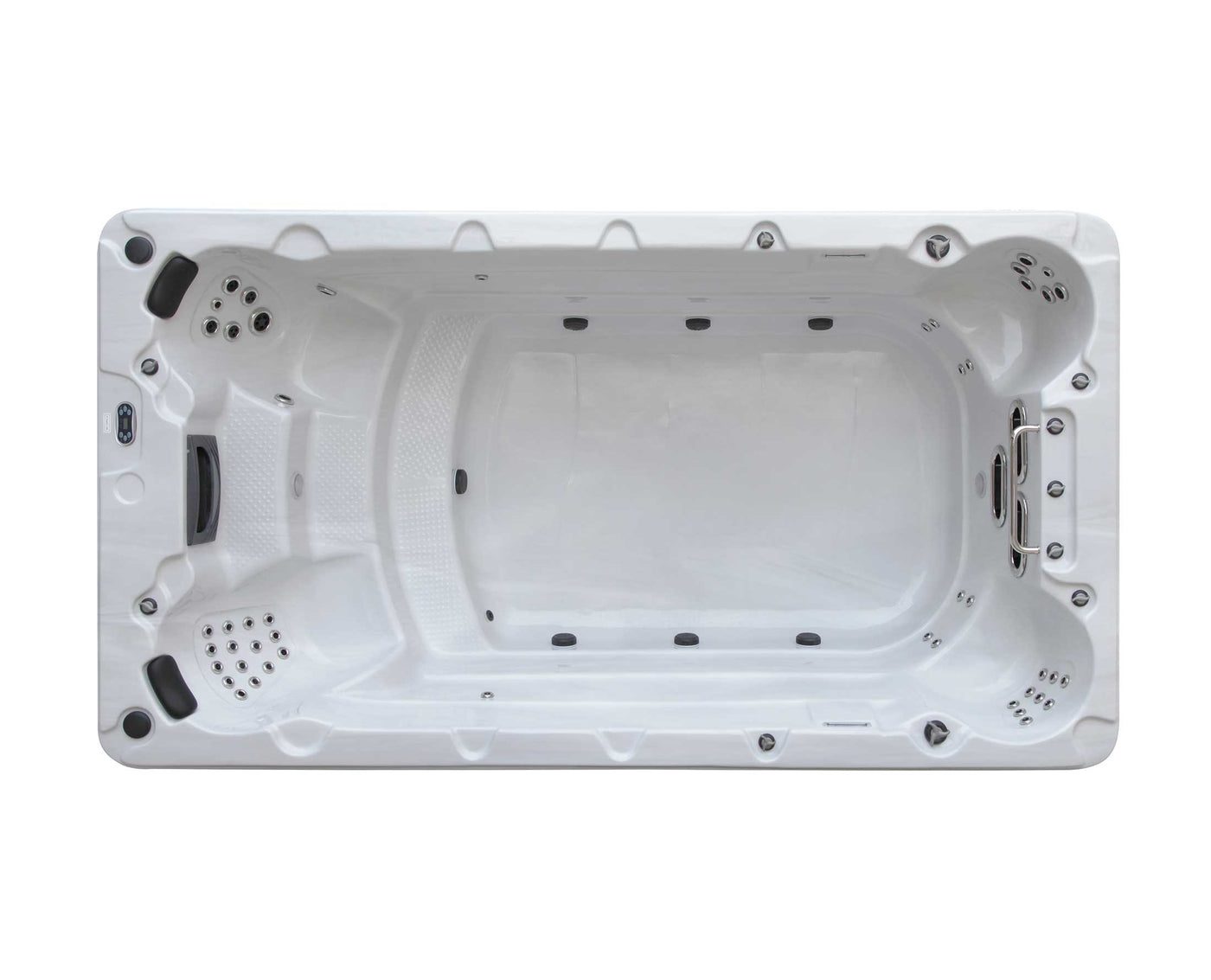 North Stream swim spa on a Northern Ontario lot