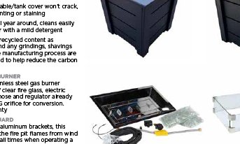 Carling Collection Side Table / Propane Tank Cover