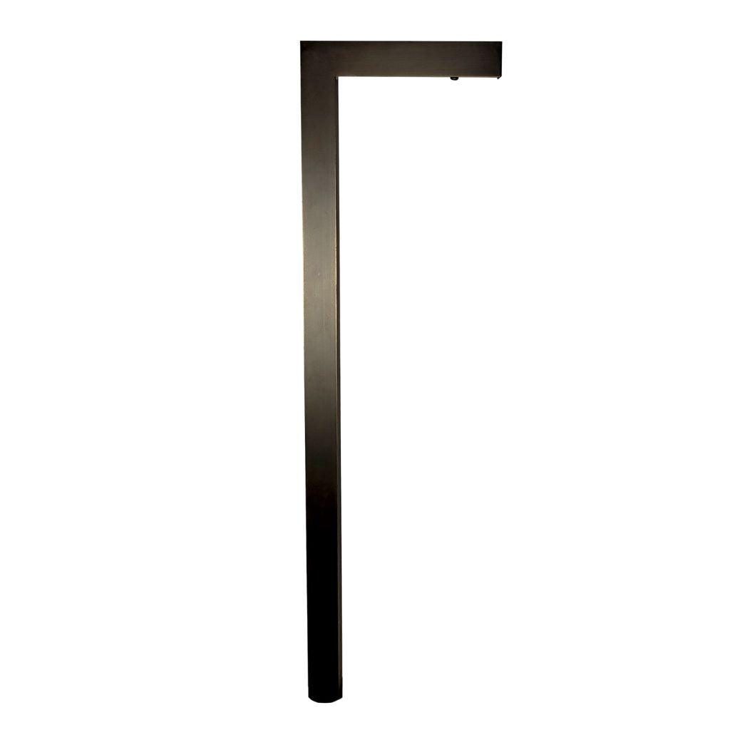 Silhouette Brass Elbow LED Path Light — PL185BRS